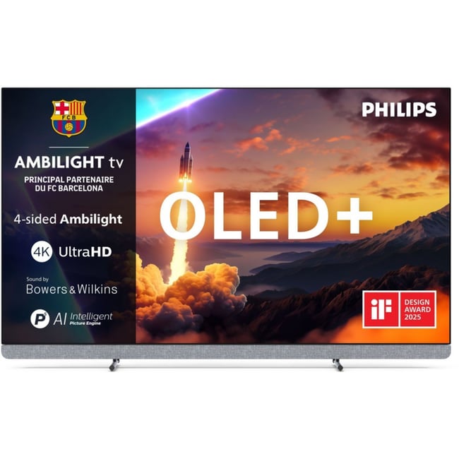 TV OLED 55OLED910 Ambilight 2025 (139cm) métal <span itemprop=