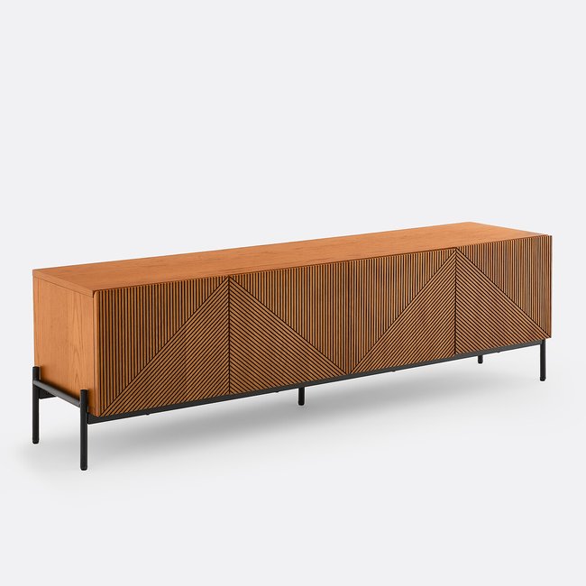 Mobile TV hifi vintage, LODGE color quercia LA REDOUTE INTERIEURS