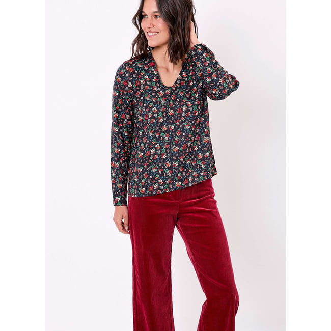 Blouse imprimée fluide col V GARYLY - PRINCESSE NOMADE