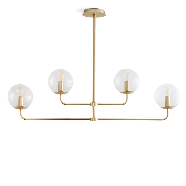 Moricio Brass and Glass Pendant Ceiling Light brass LA REDOUTE INTERIEURS