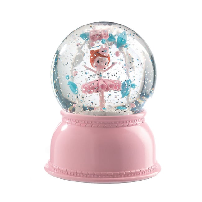 Veilleuse boule à neige Ballerine multicolor <span itemprop=