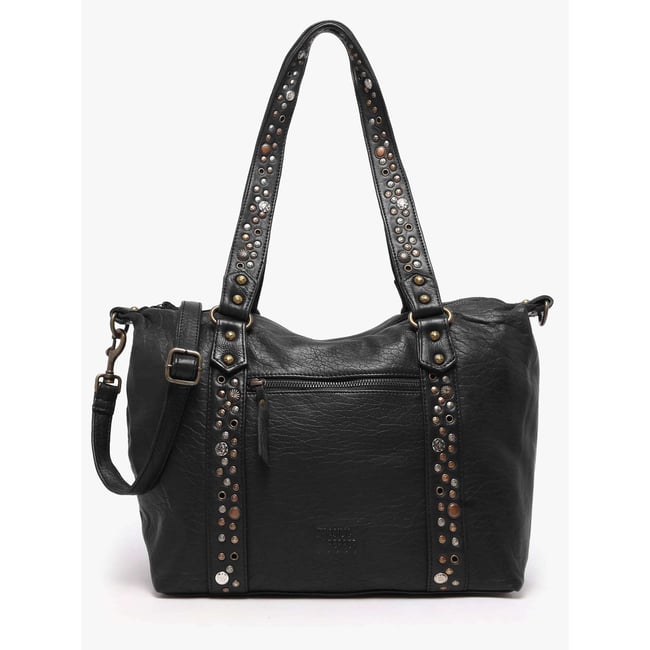 Sac porté épaule Brooklyn cuir - BASILIC PEPPER