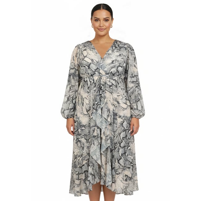 Robe avec manches longues écru <span itemprop=