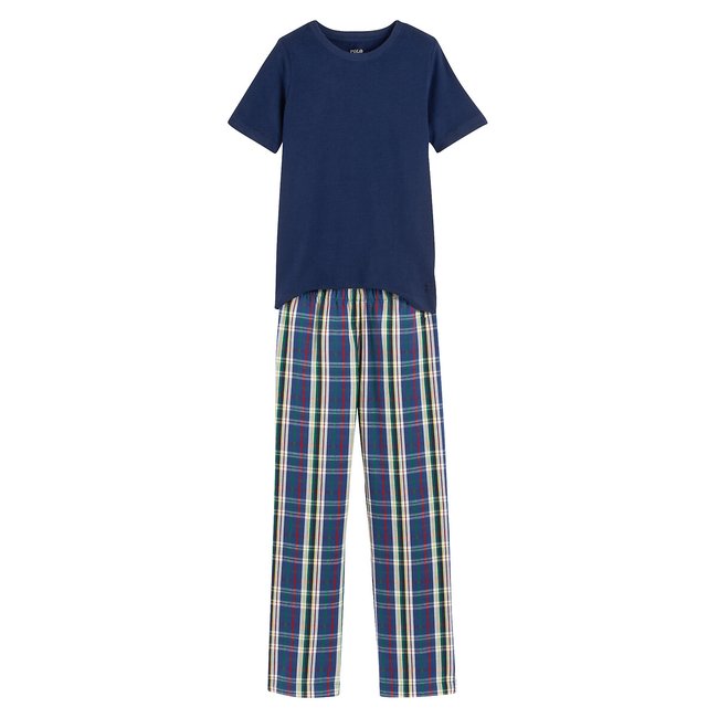 Pijama de 2 peças azul + estampado <span itemprop=