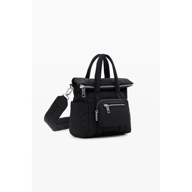 Sac à dos en nylon multiposition noir <span itemprop=