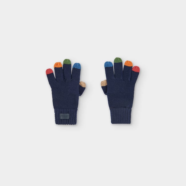Gant bébé avec doigts bleu <span itemprop=
