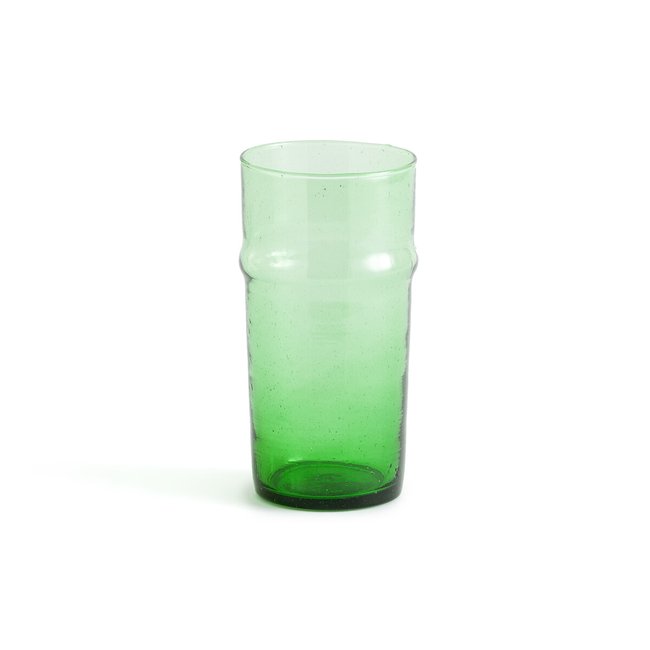 Glas-Vase Beldi Pinago, H 20 cm grün <span itemprop=