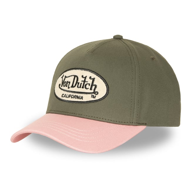 Casquette Baseball Terry kaki clair/rose/beige/noir <span itemprop=