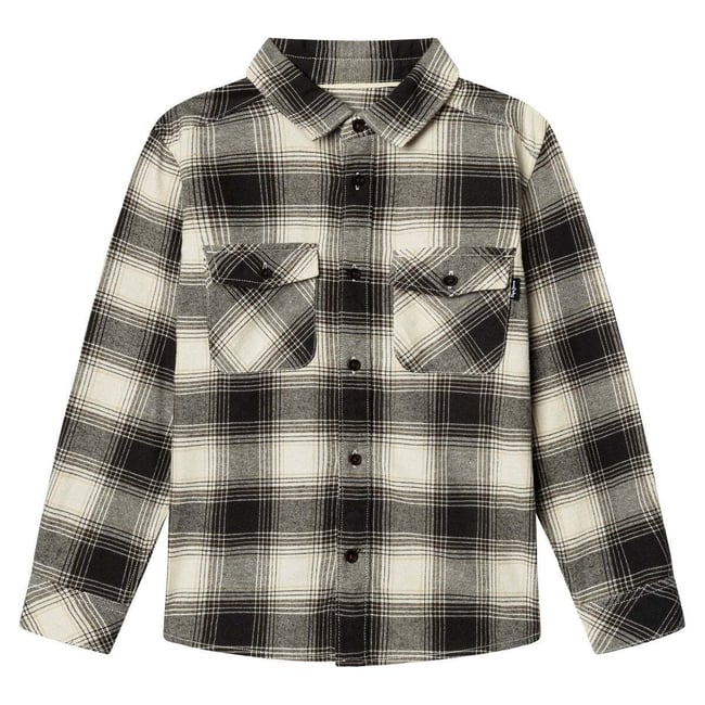 Surchemise À Carreaux Coupe Décontractée gris charbon <span itemprop=