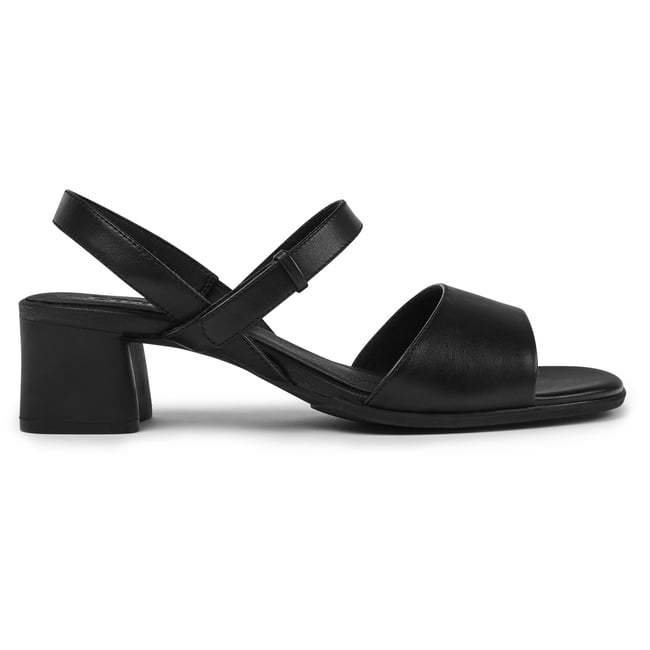 Sandales Katie cuir noir <span itemprop=