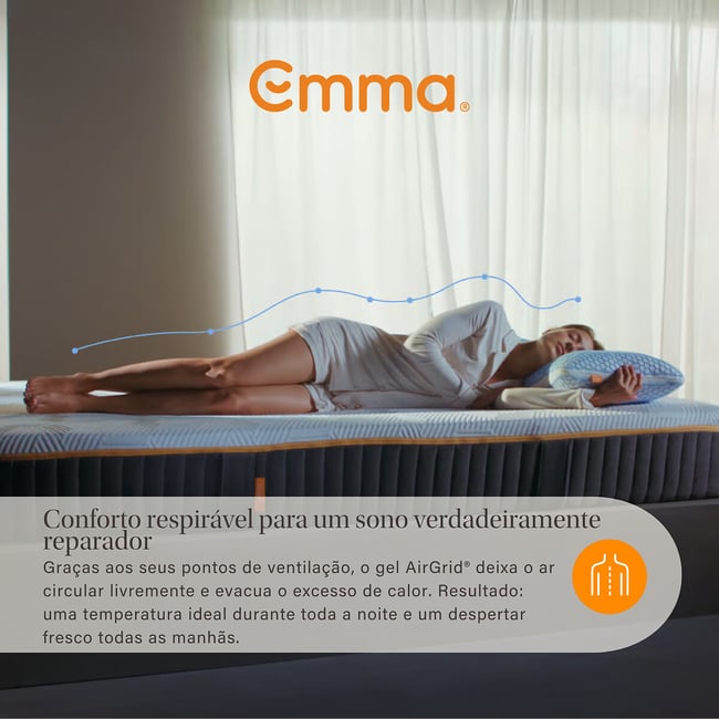 Colchão Emma Original Elite, Emma branco <span itemprop=