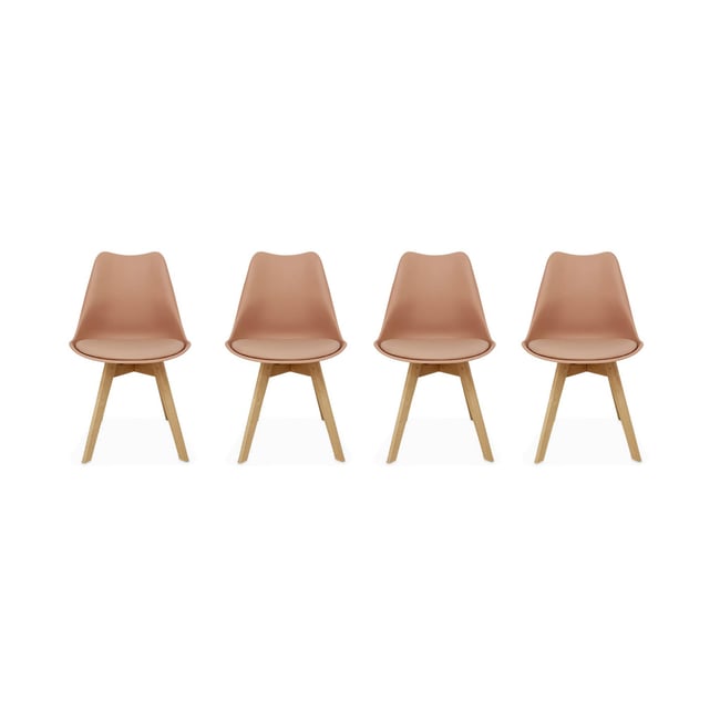 Chaise scandinave bois de hêtre (lot de 4) NILS - SWEEEK