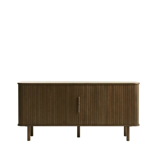 Buffet aux portes coulissantes en bois strié L160cm- CALLAN - DRAWER