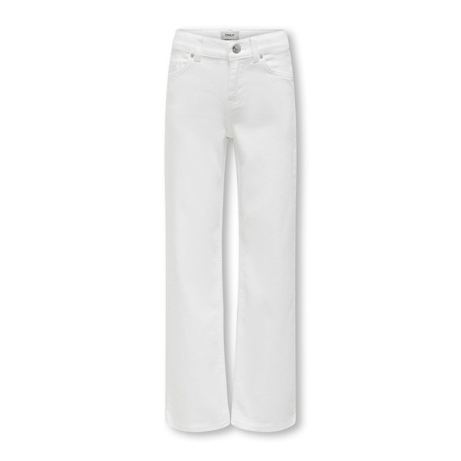 Wide Leg Jeans with High Waist, ecru, KIDS ONLY