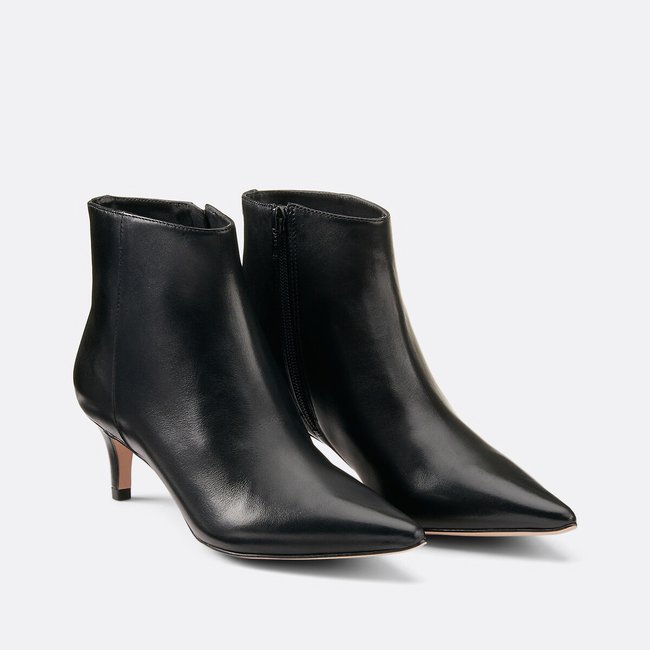 Stivaletti con piccoli tacchi Zivia, in pelle nero COSMOPARIS