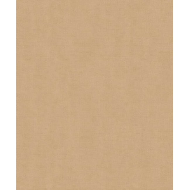 Papier peint uni effet toile lin caramel doré Couleur marron <span itemprop=