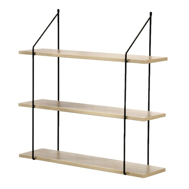 Étagère Murale 3 Niveaux décor Bois L60 cm Couleur bois <span itemprop=