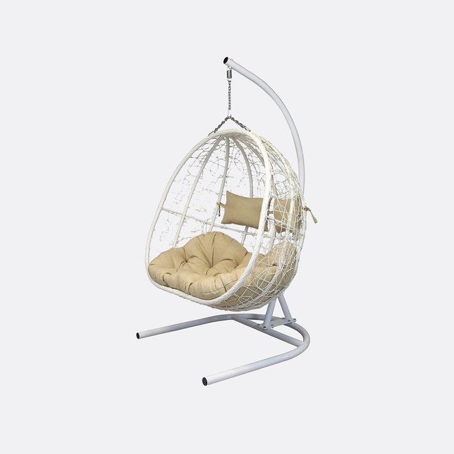 Подвесное кресло двойное песочный SO'HOME