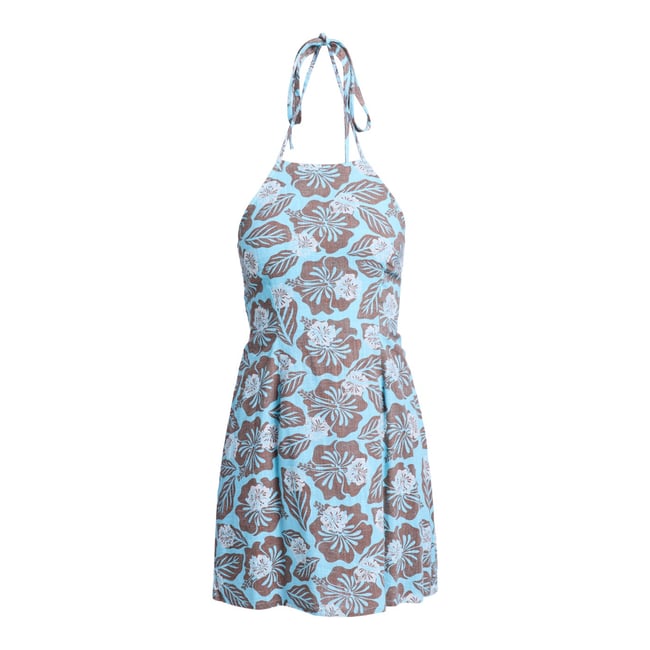 Robe dos-nu AFTER GLOW MINI. marron brownie hibiscus hype <span itemprop=