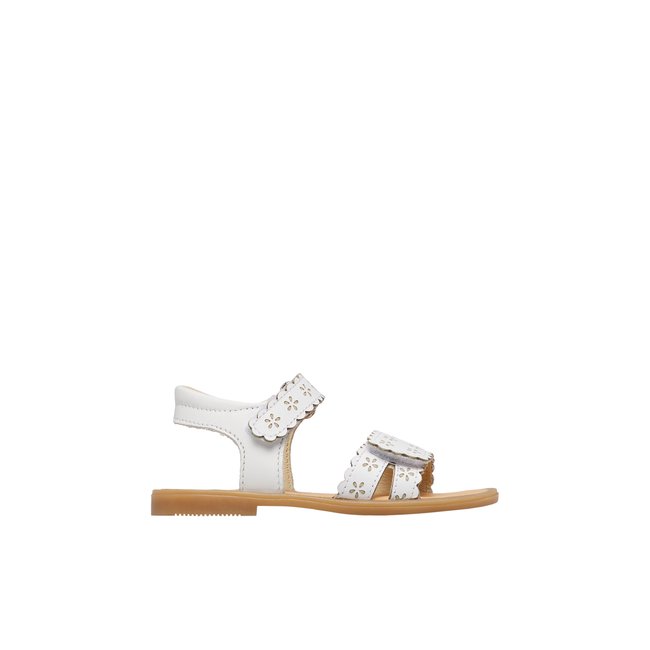 Sandales en cuir NILMIA blanc- <span itemprop=