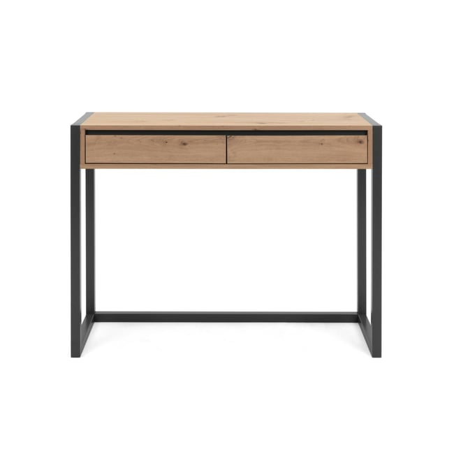 Console d'entrée 2 tiroirs ALVA Couleur chêne <span itemprop=