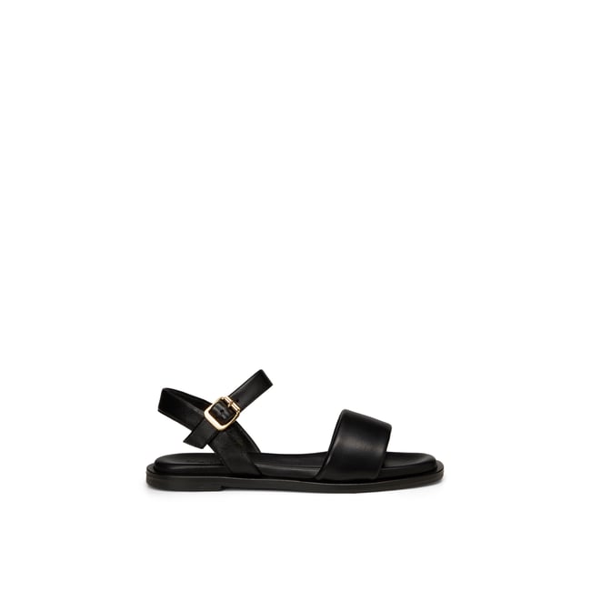 Sandale modèle Marit en cuir de chèvre souple schwarz <span itemprop=