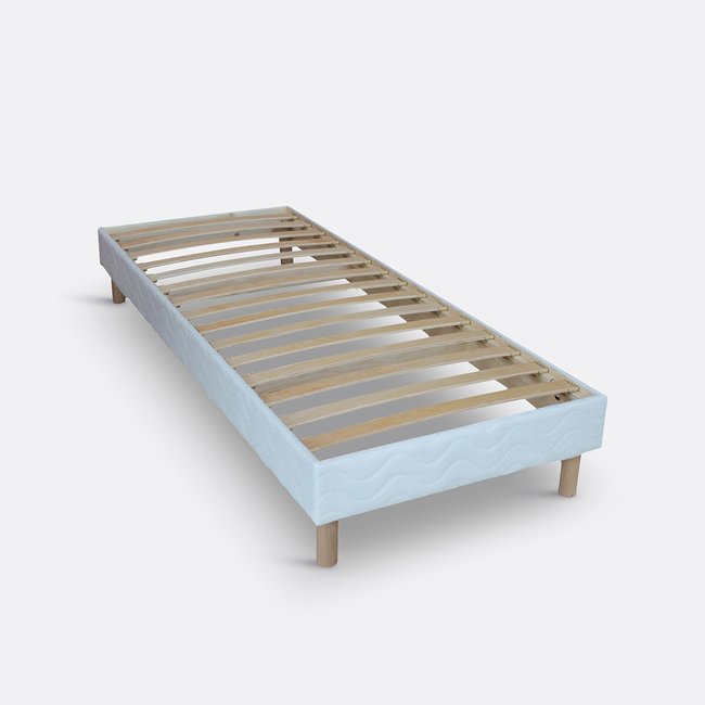 Sommier non recouvert 15 lattes souples Couleur blanc <span itemprop=