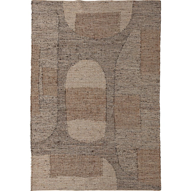Tapis en laine aux tons neutres Couleur tons neutres beige et gris <span itemprop=