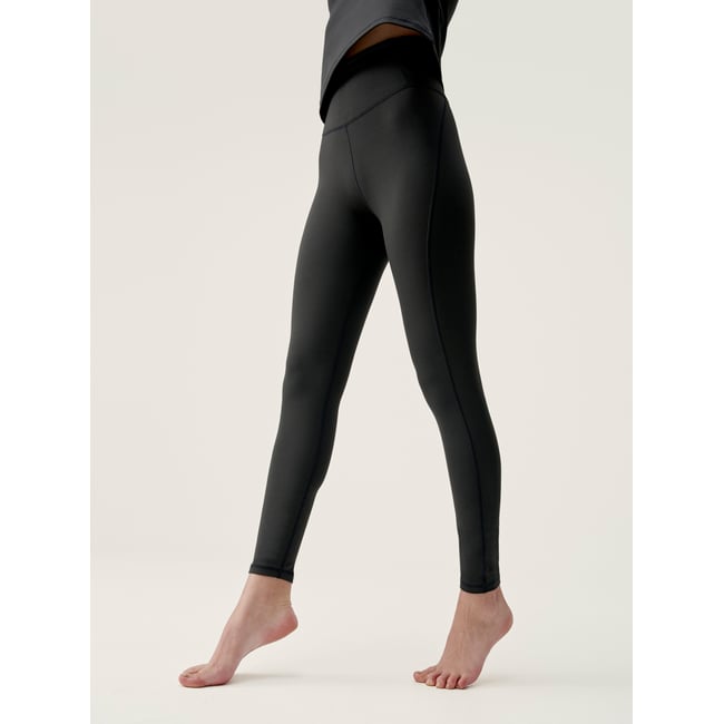 Legging de sport Long Performance WARM noir <span itemprop=