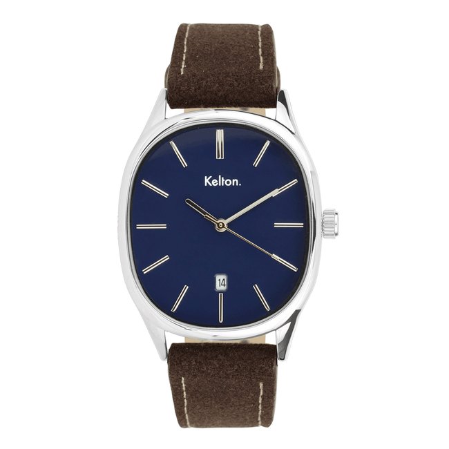 Montre Analogique  COLORAMA argenté bleu noir <span itemprop=