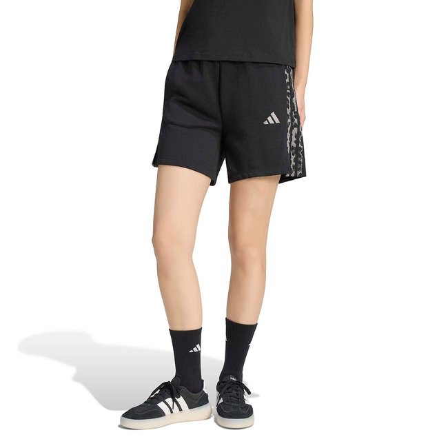 Short imprimé léopard noir <span itemprop=