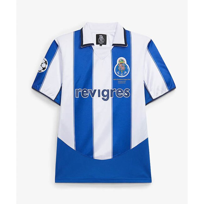 Camisola Retro 2004 Conquista de Gelsenkirchen, FC Porto azul <span itemprop=