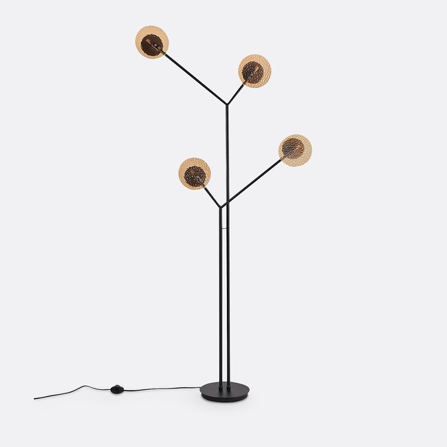 Palma Metaal & Amber Glass Floor Lamp amber LA REDOUTE INTERIEURS
