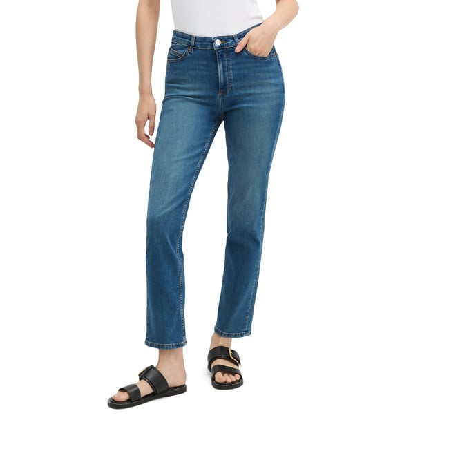 Jeans Modèle Linde straight cropped en denim stretch léger - MARC O'POLO