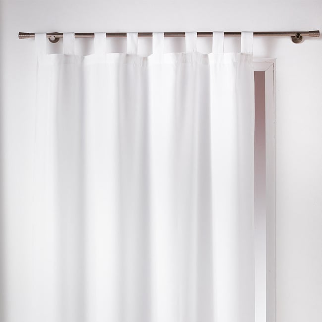 Rideau Passants 140x260 Essentiel blanc <span itemprop=