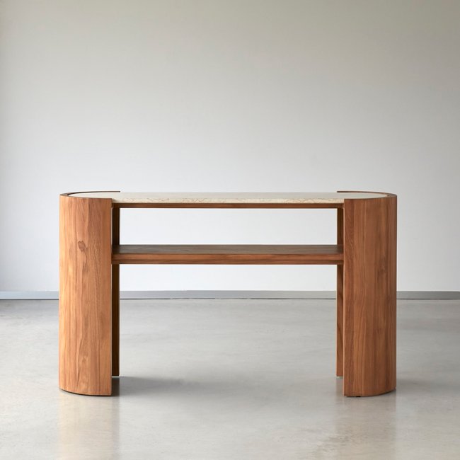 Console, VIRGILE Couleur naturel <span itemprop=