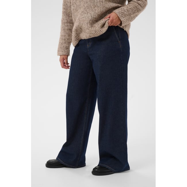 Jeans bleu dark blue unwashed denim <span itemprop=