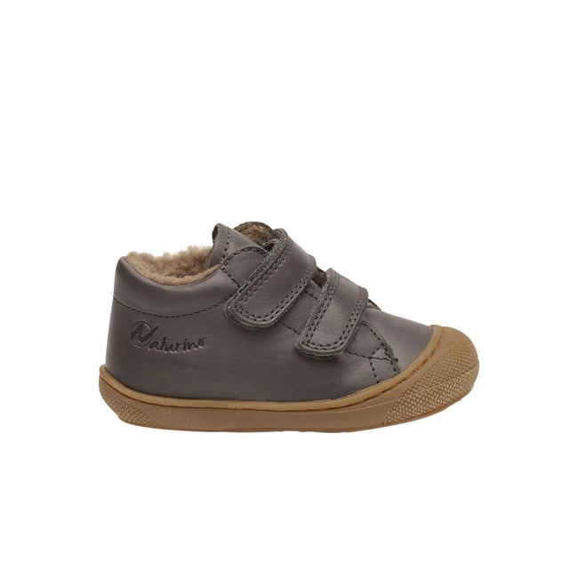 Chaussures premiers pas en cuir doublés en laine COCOON VL - NATURINO
