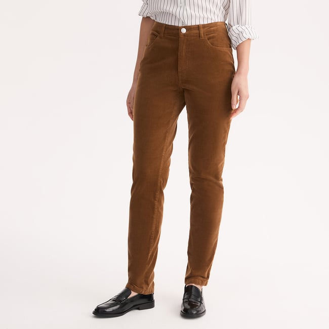 Broek in stretch fluweel - ANNE WEYBURN
