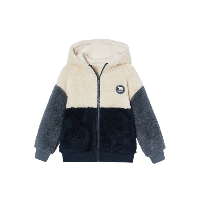 Veste matelassée réversible HYGGE bleu ardoise <span itemprop=