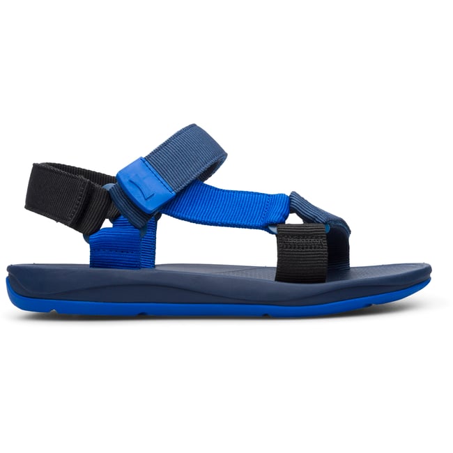 Sandales Match bleu <span itemprop=