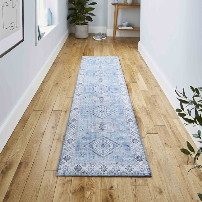 Colourful Traditional Style Runner Rug - 225x60cm - SO'HOME