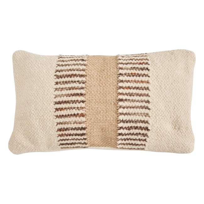 Coussin STRISCIA ivoire <span itemprop=