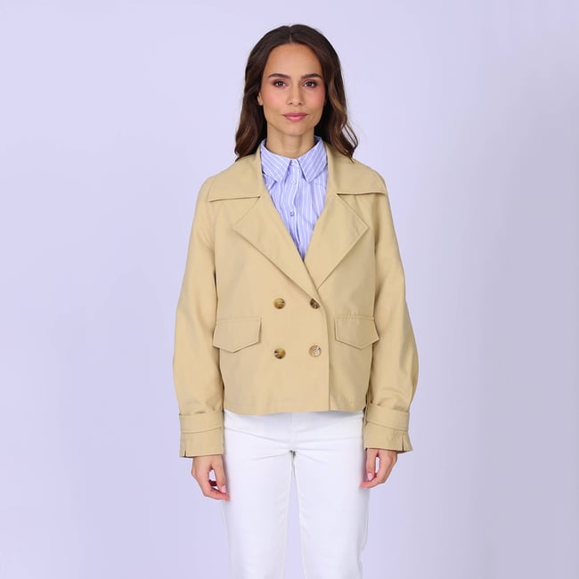 Veste trench Gordon beige <span itemprop=