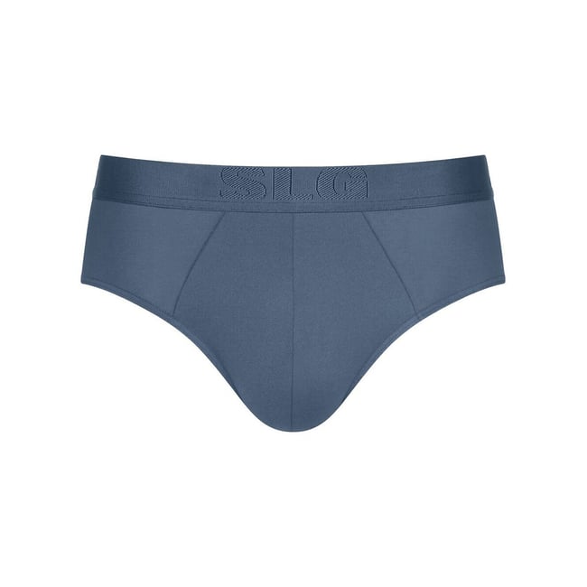 Lot de 2 slips unis, Base Soft bleu <span itemprop=