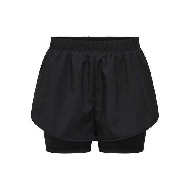 Calções de corrida refletores 2 em 1 Alice preto <span itemprop=