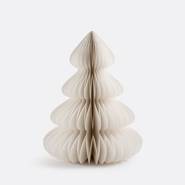 Sapin pliable à poser, H60 cm, Caspar Couleur blanc <span itemprop=