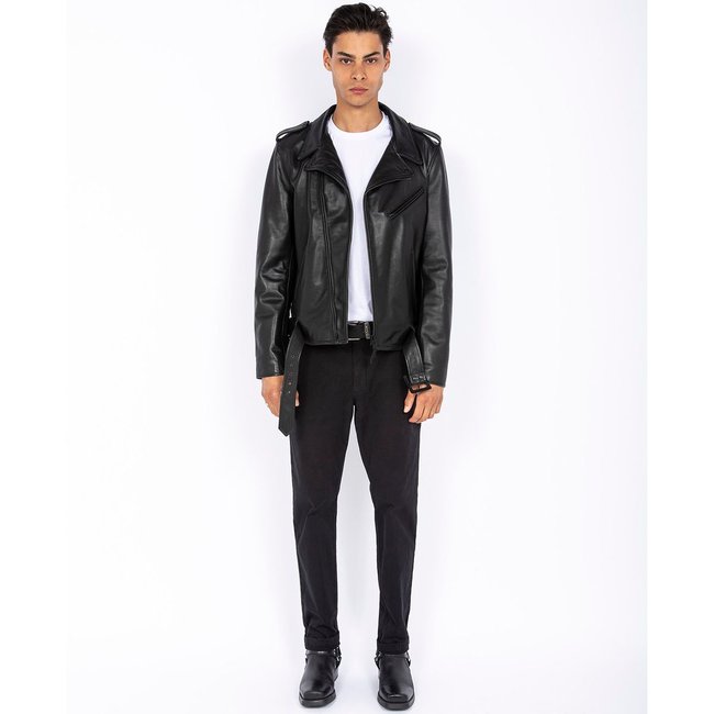 Blouson perfecto noir <span itemprop=