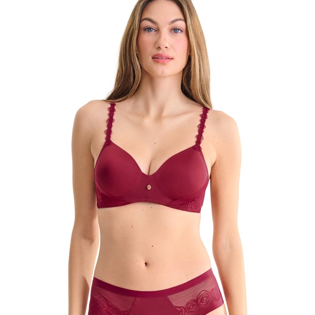 Soutien-gorge préformé sans armatures RUBY rouge <span itemprop=