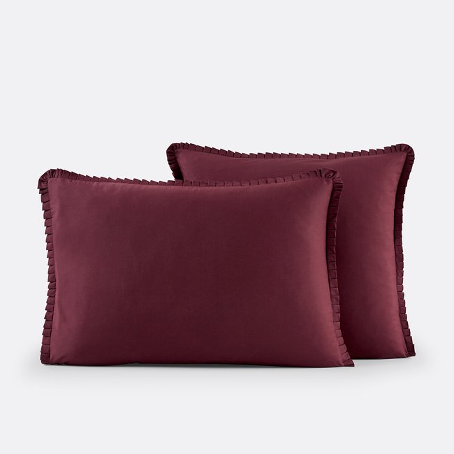 Funda de almohada de algodón, volantes plisados - LA REDOUTE INTERIEURS